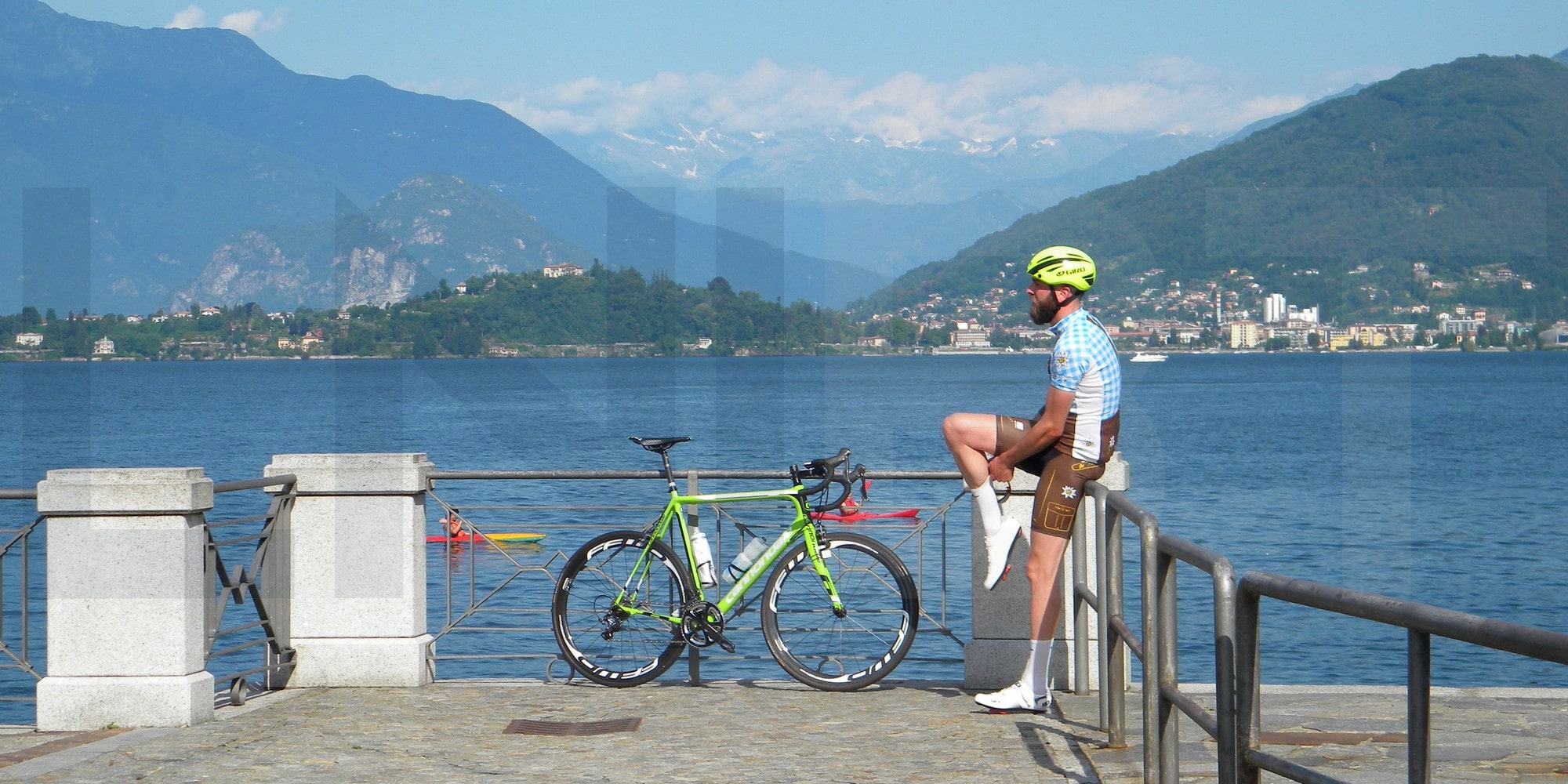 Road cycling routes Italian Swiss Lakes