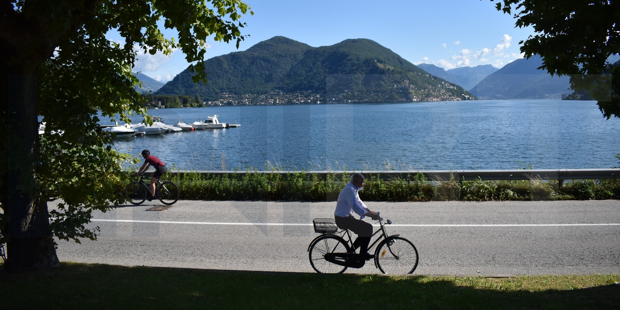 Road cycling routes Lake Lugano