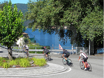 Cycling Lake Lugano