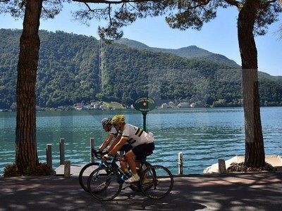 Cycling Lake Lugano Morcote