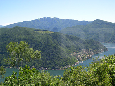 landscape Lake Lugano - Morcote