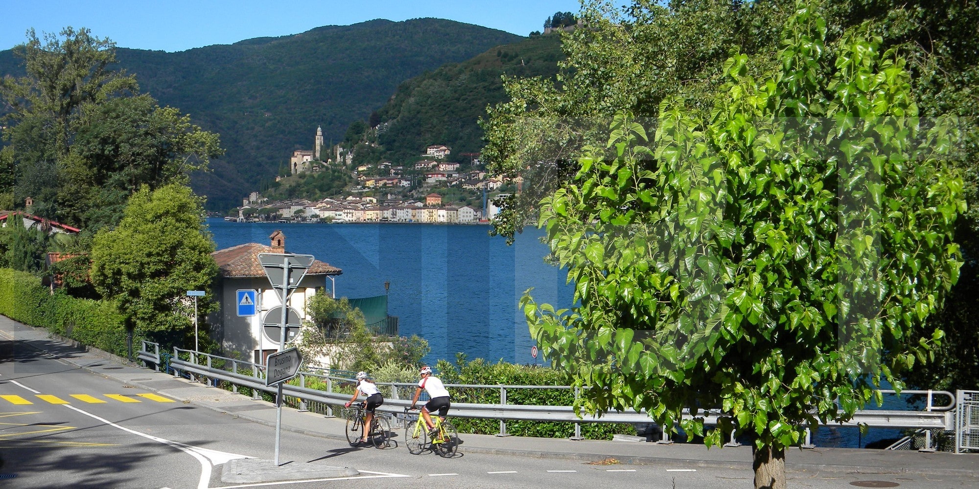 cycling Lake Lugano
