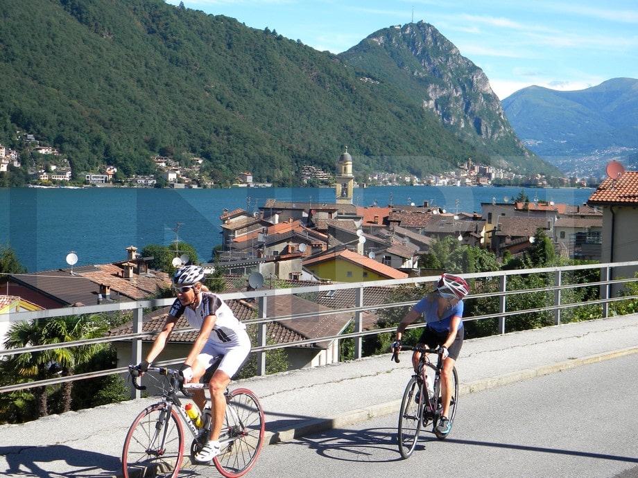Cycle tour guide Lake Lugano