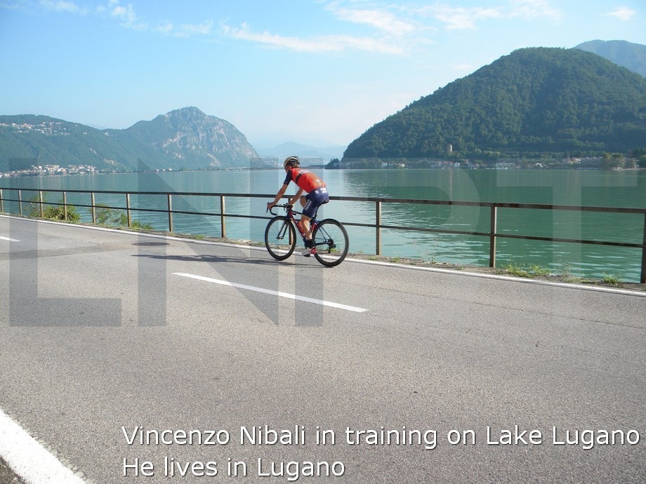 Vincenzo Nibali Lake Lugano